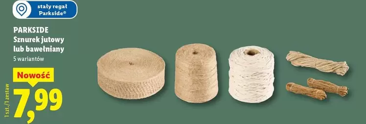 Sznurek jutowy lub bawełniany