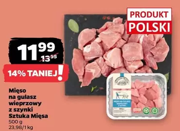 Mięso na gulasz wieprzowy z szynki