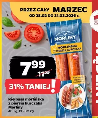 Kiełbasa morlińska z piersią kurczaka