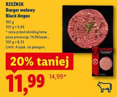 Burger -  wołowy Black Angus