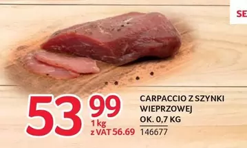 Ok - CARPACCIO Z SZYNKI WIEPRZOWEJ