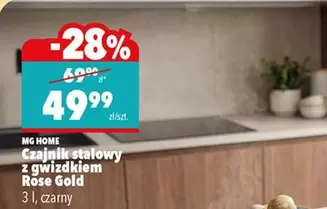 Rose - Czajnik stalowy z gwizdkiem  Gold