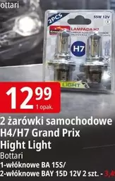 Ba - 2 żarówki samochodowe H4/H7 Grand Prix Hight Light