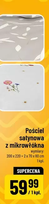 Pościel satynowa z mikrowłókna