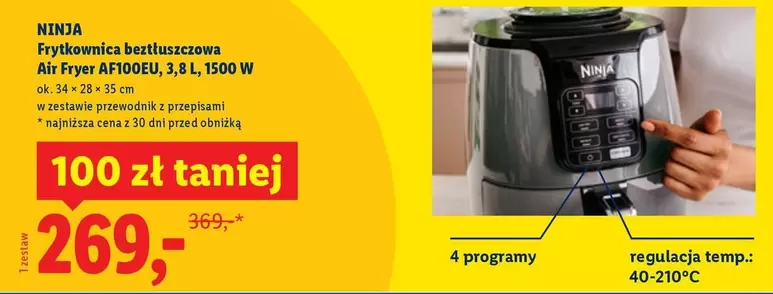 Ninja - Frytkownica beztluszczowa Air Fryer AF100EU