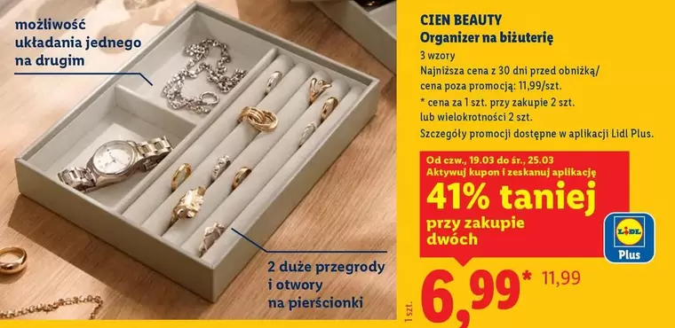 Plus - Organizer na bižuterię