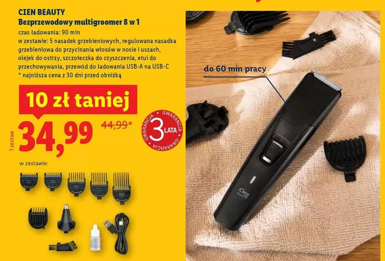 Bezprzewodowy maltigroomer 8 w 1