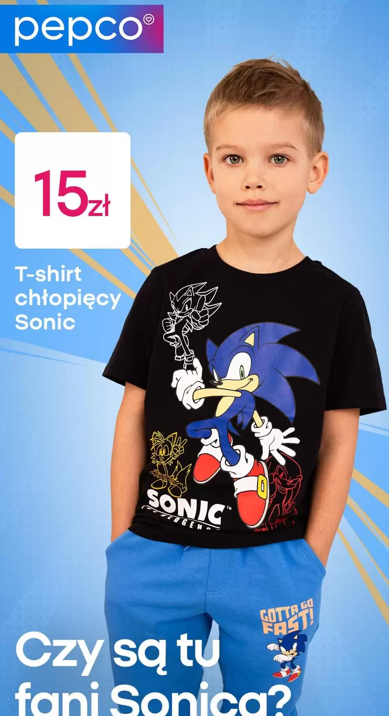 Sonic - T-shirt chłopięcy