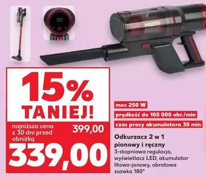 Odkurzacz 2 w 1 pionowy i ręczny