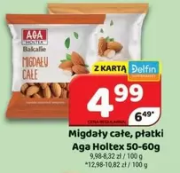 Migdały całe, płatki