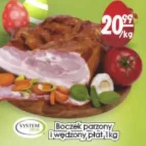 Boczek parzony i wędzony płat