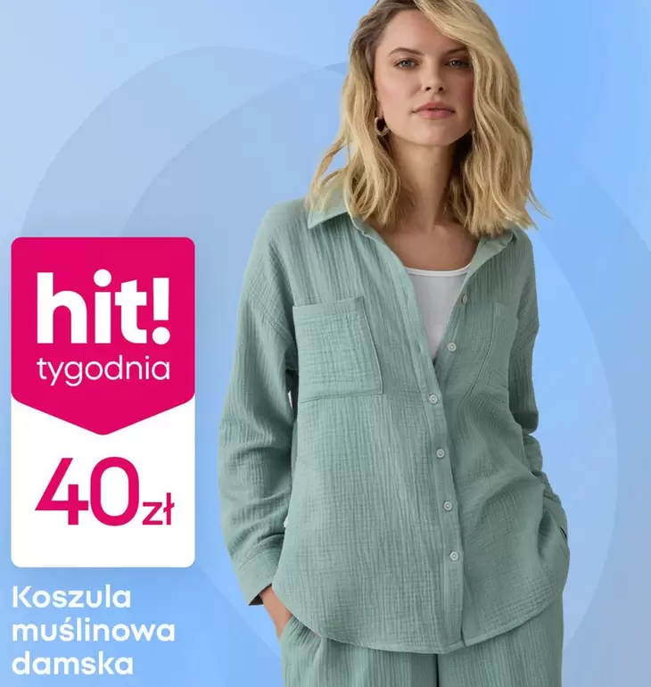 Koszula muślinowa damska