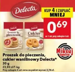 Proszek do pieczenia, cukier wanilinowy