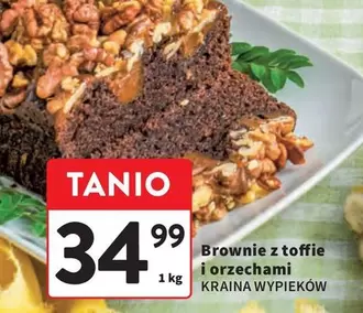 Brownie -  z toffie i orzechami