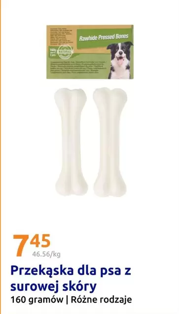 Przekąska dla psa z surowej skóry