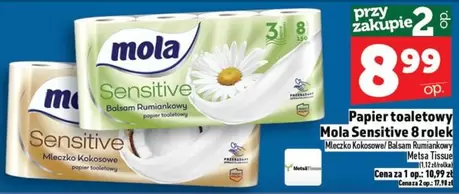 Papier toaletowy Mola Sensitive 8 rolek