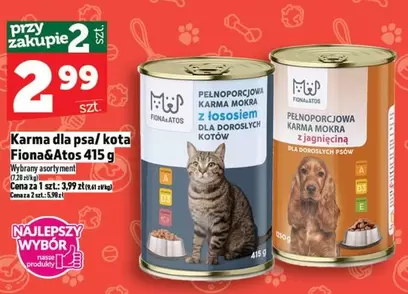 Karma dla psa/kota Fiona&Atos 415 g