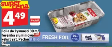 Folia do żywności 30 m / foremka aluminiowa kek s 5 szt.