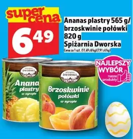 Ananas plastry 565 g / brzoskwinie połówki 820 g