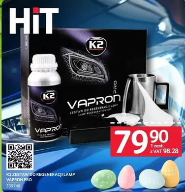 K2 -  ZESTAW DO REGENERACJI LAMP VAPRON PRO