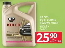 K2 - PŁYN DO CHŁODNIC RÓŻOWY KULER 35°C 5 L 20343