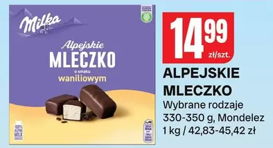 ALPEJSKIE MLECZKO o smaku waniliowym