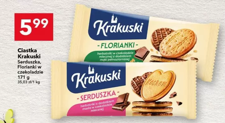 Ciastka Krakuski Serduszka, Flori w czekoladzie