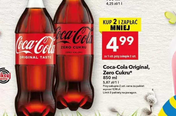 Coca Cola - Coca-Cola Original, Zero Cukru