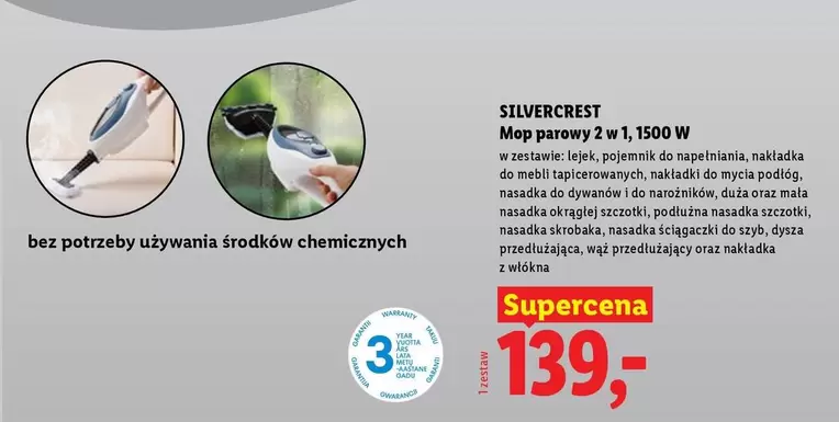 Silvercrest - Mop parowy