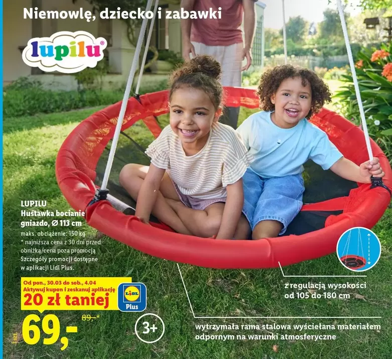 Plus - Huśtawka bocianie gniazdo