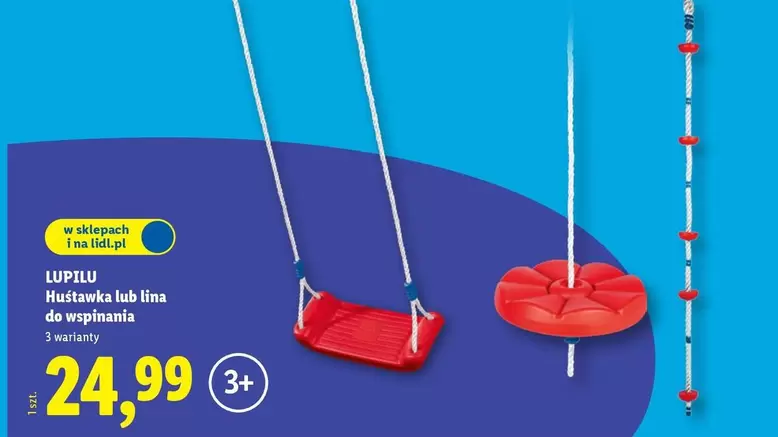 Huśtawka lub lina do wspinania