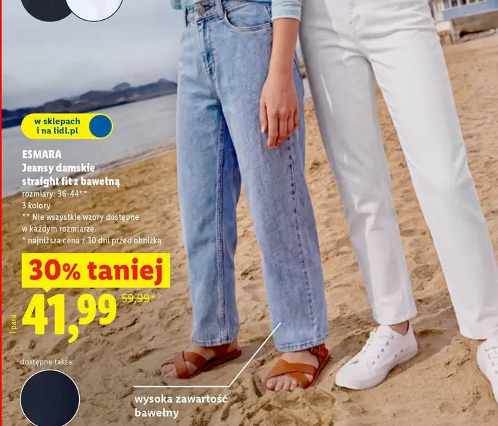 Jeansy damskie straight