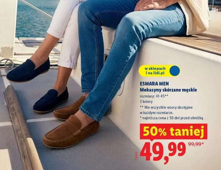 Mokasyny skórzane męskie