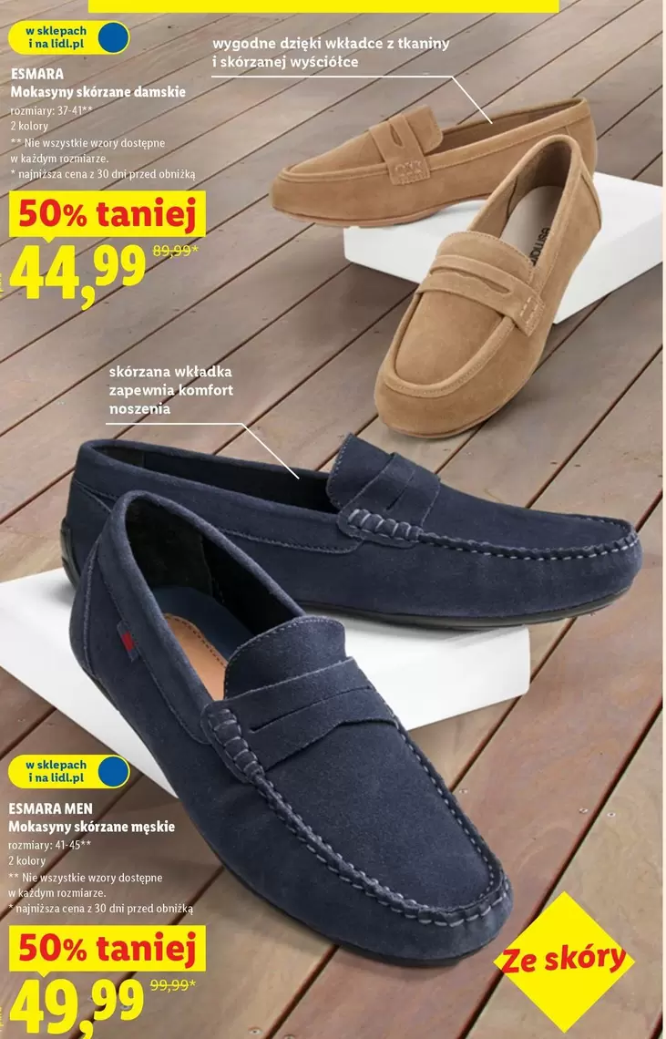 mokasyny męskie damskie