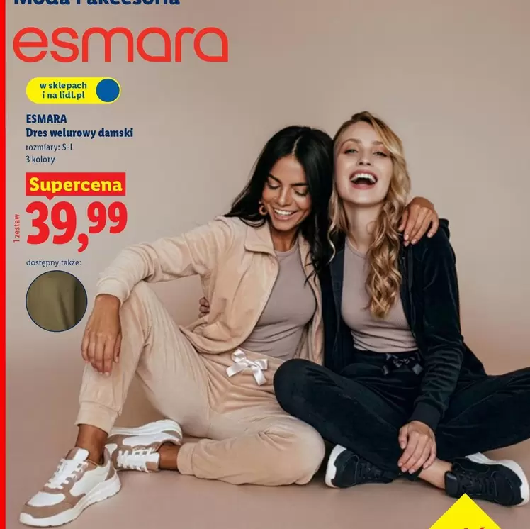 Dres welurowy damski