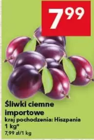 Śliwki ciemne importowe