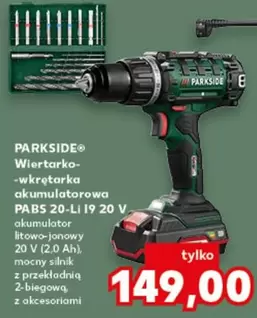 Wiertarko-wkrętarka akumulatorowa PABS 20-Li I9 20 V