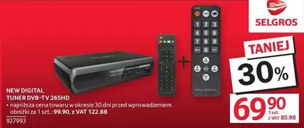 NEW DIGITAL TUNER DVB-TV 265HD