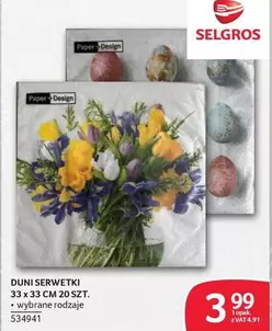 DUNI SERWETKI 33 x 33 CM 20 SZT.