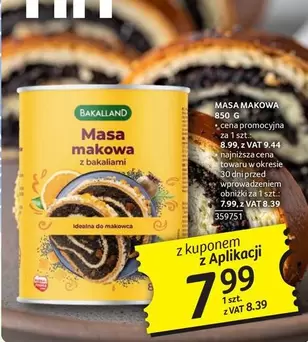 Masa makowa z bakaliami