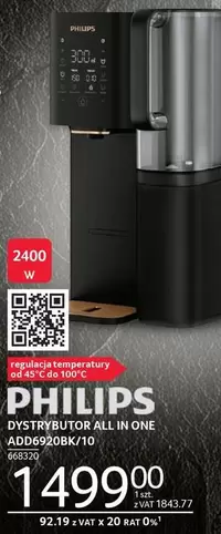 Philips - DYSTRYBUTOR ALL IN ONE ADD6920BK/10