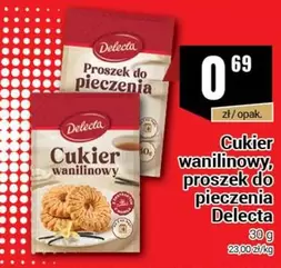 Cukier wanilinowy, proszek do pieczenia