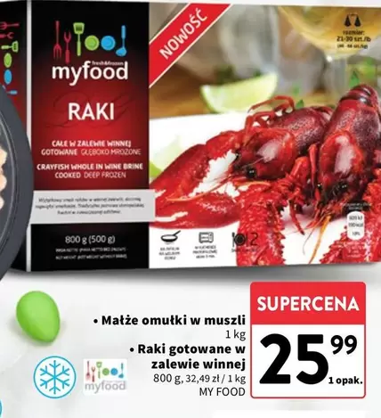 Raki gotowane w zalewie winnej