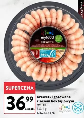 Krewetki gotowane z sosem koktajlowym