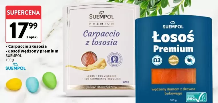 Carpaccio z łososia, Łosoś wędzony premium
