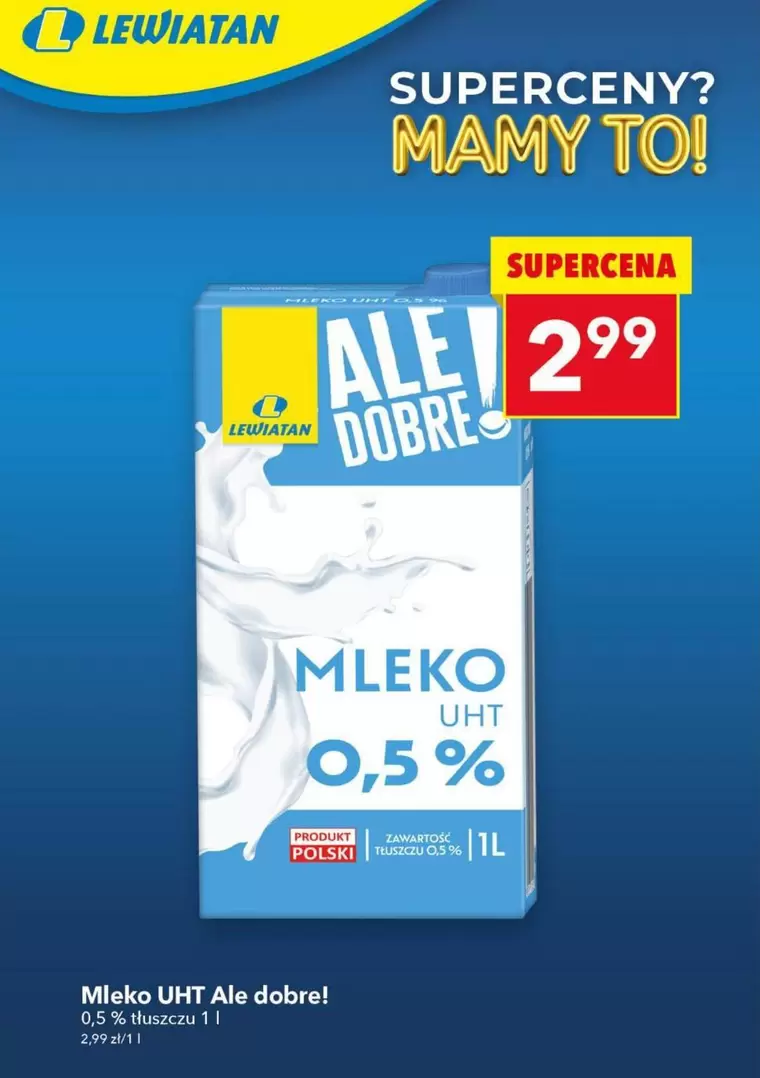 Ale - MLEKO UHT