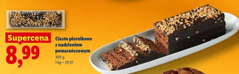 Ciasto piernikowe z nadzieniem pomarańczowym