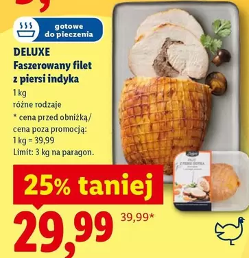 Faszerowany filet z piersi indyka