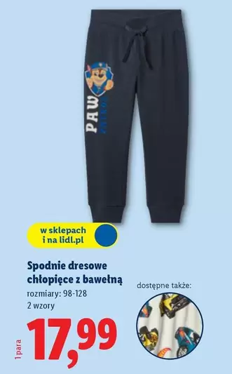 Spodnie dresowe z bawełną