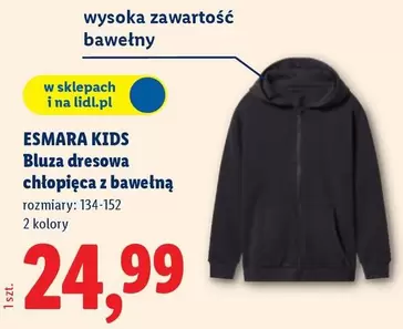 Bluza dresowa chłopięca z bawełną